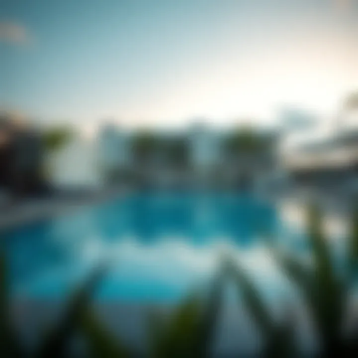 Serene poolside area at Phoenix Plaza Hotel Apartments