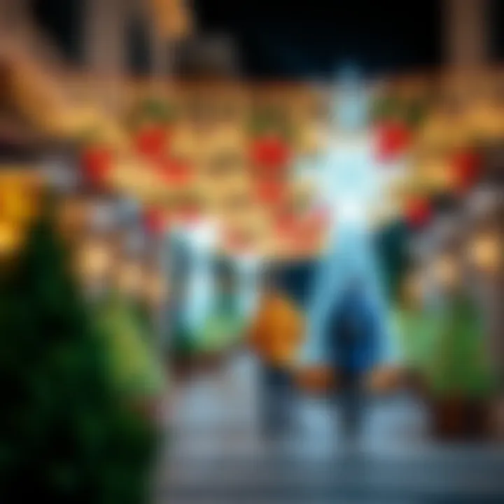 Festive decorations in Dubai during holidays