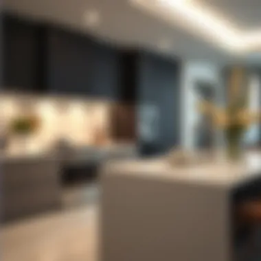 A modern kitchen with high-end appliances, highlighting functionality and style