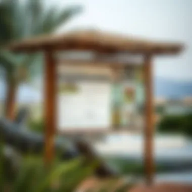 Information board at Ras Al Khor Wildlife Sanctuary