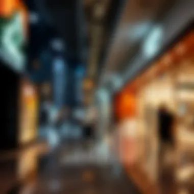 A financial graph representing market trends for retail in Dubai.