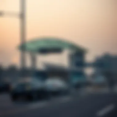 Salik toll booth on Sheikh Zayed Road