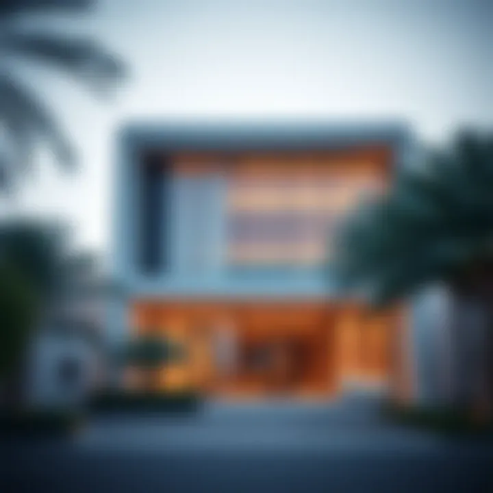 Modern Architecture of Samana Sales Office Exterior view of the Samana Sales Office showcasing modern architecture