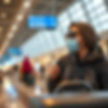 A traveler enjoying seamless navigation through Dubai Airport with Marhaba services.