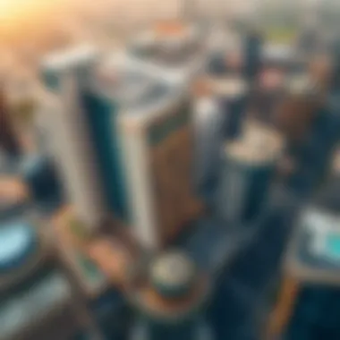 Aerial view of Sheikh Zayed Road highlighting Al Wasl Building's strategic location.
