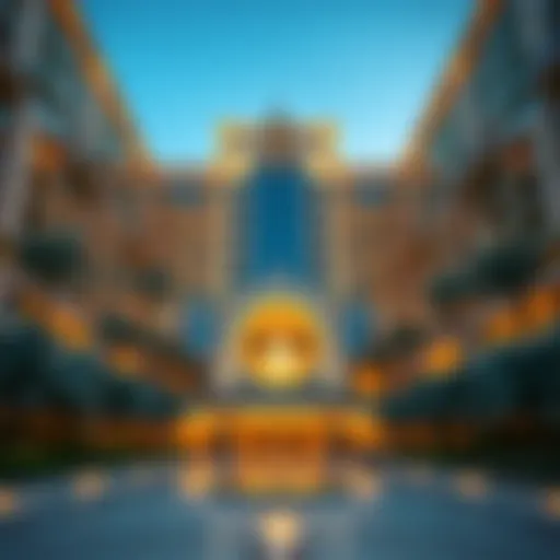 Luxurious exterior view of Sky View Hotel