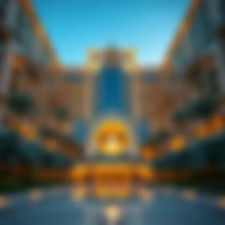 Luxurious exterior view of Sky View Hotel