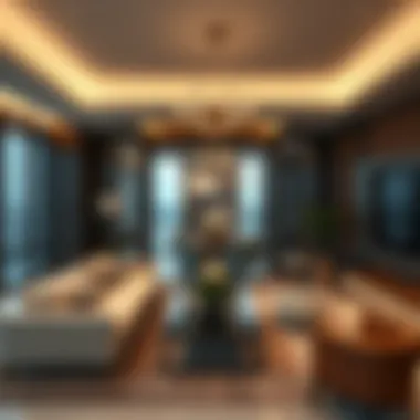 Interior design highlighting modern amenities within The Bay Gate Tower