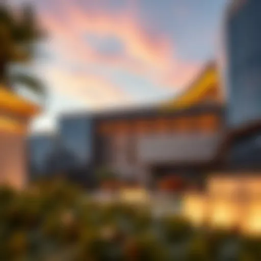 Stunning architectural design of The Collective at Dubai Hills