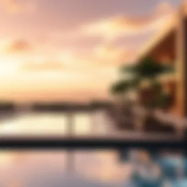 Amenities at The Cove, including pools and recreational areas.