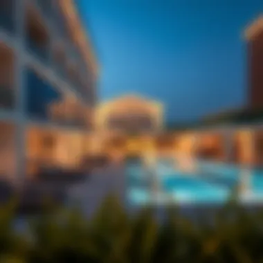 Modern amenities in The Greens, including a swimming pool and fitness center