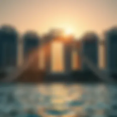 An architectural masterpiece of the Palm Jumeirah, highlighted by the summer sun reflecting off its unique layout