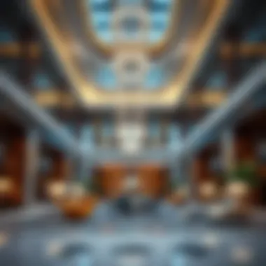 The Walk Hilton Lobby Luxurious lobby area of The Walk Hilton highlighting modern design