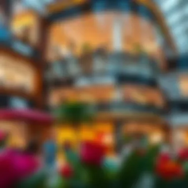 The Walk Hilton Retail Experience Vibrant retail scene surrounding The Walk Hilton filled with shops