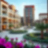 Architectural design of a business village in Dubai