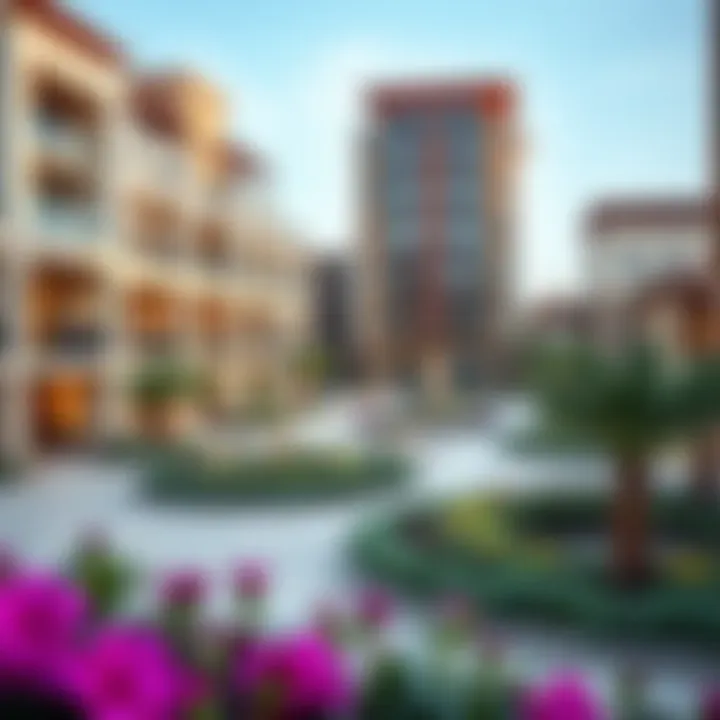 Architectural design of a business village in Dubai