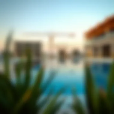 Construction stages of an infinity pool