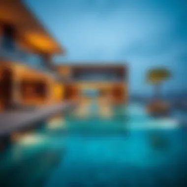 High-end residential property with infinity pool