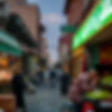 View of traditional markets in Deira, showcasing vibrant local culture