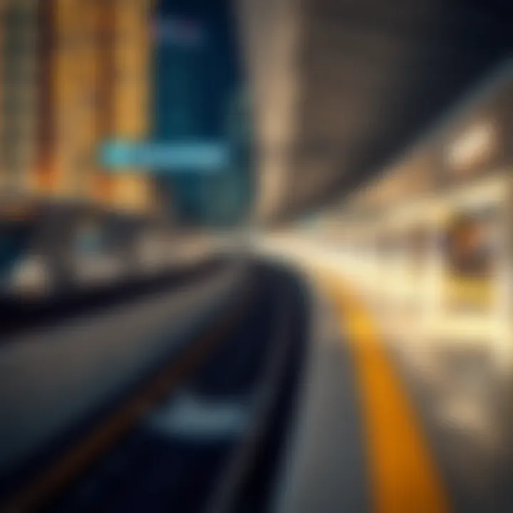 Connectivity map highlighting Dubai Knowledge Park Metro Station