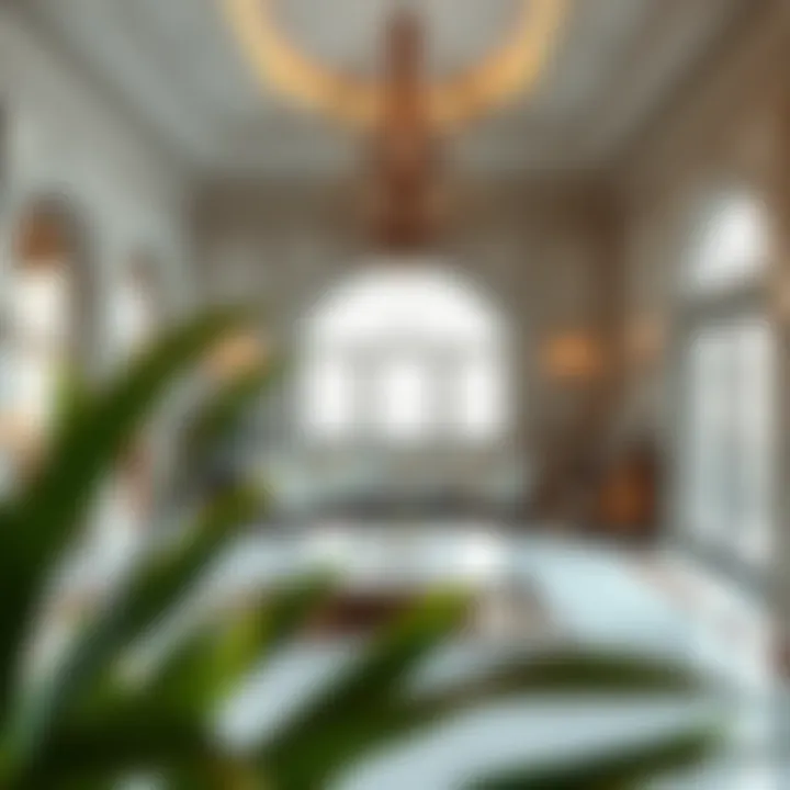 Stylish interior of a Palladian property