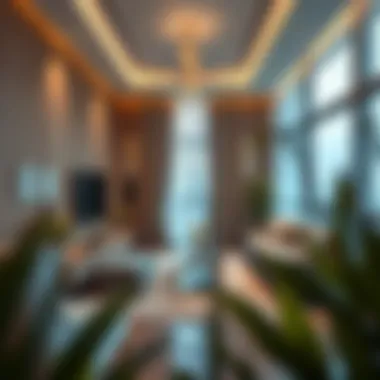 Interior of a modern rental apartment in Dubai