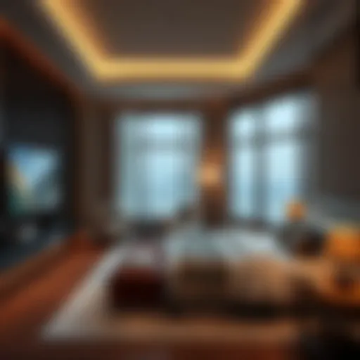 Luxurious room rental in Dubai showcasing modern design