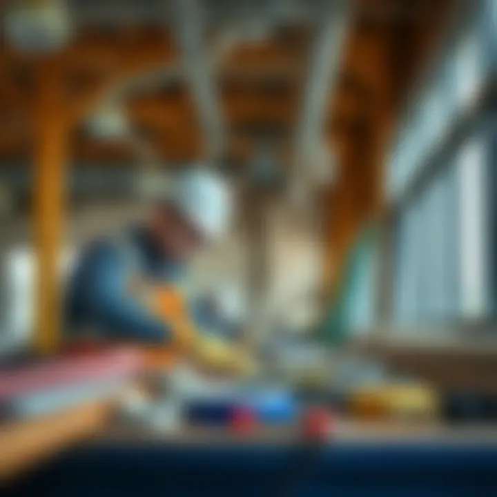 Property maintenance team at work