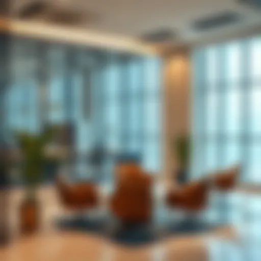 Overview of a modern maintenance company office