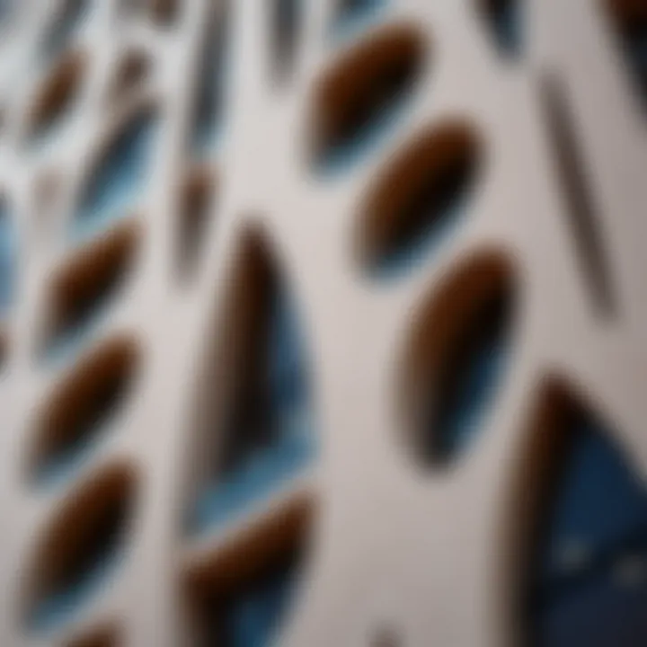 Close-up of Zabeel Building's unique facade elements