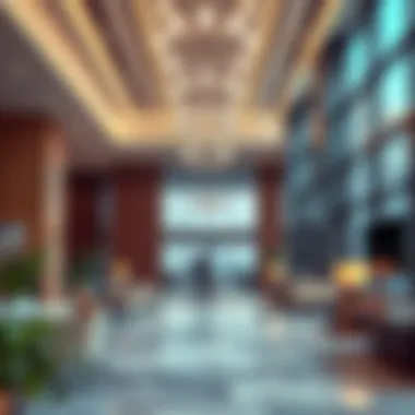 Interior shot of the Zabeel Building highlighting modern office spaces