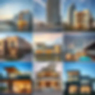 Collage of property listings in Dubai