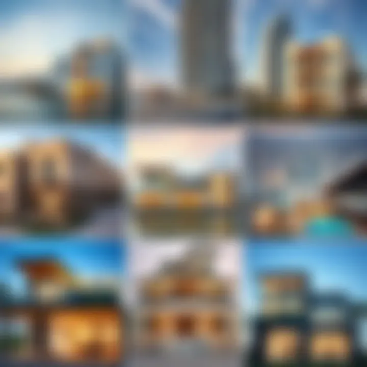 Collage of property listings in Dubai