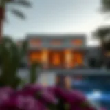 Exterior view of Villa Yasmine showcasing luxury architecture