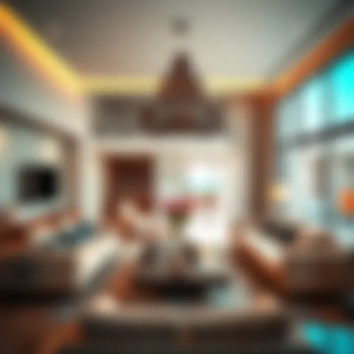 Luxurious interior of Villa Yasmine with modern furnishings