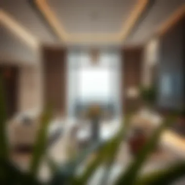 Elegant interior of a Dubai villa featuring modern furnishings