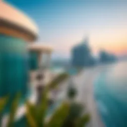 Stunning view of Wyndham Residences The Palm overlooking the coastline.