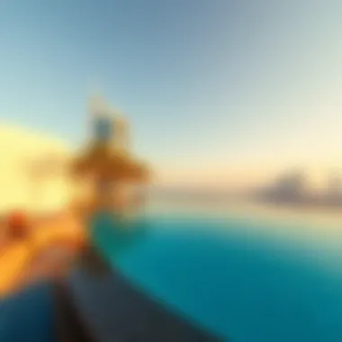 Infinity pool with a breathtaking view at Wyndham Residences The Palm.