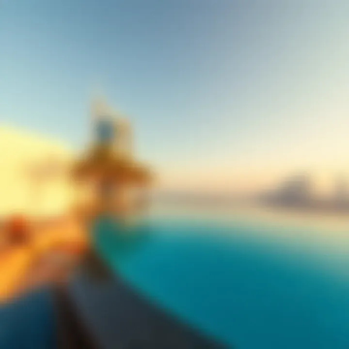 Infinity pool with a breathtaking view at Wyndham Residences The Palm.