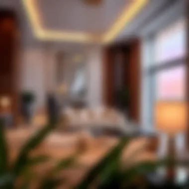 Luxurious living room interior of Wyndham Residences The Palm.