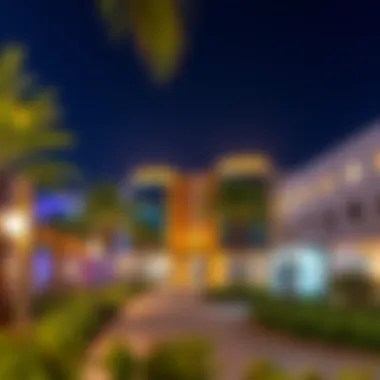 Leisure and entertainment amenities at Yas Bay including parks and recreational facilities